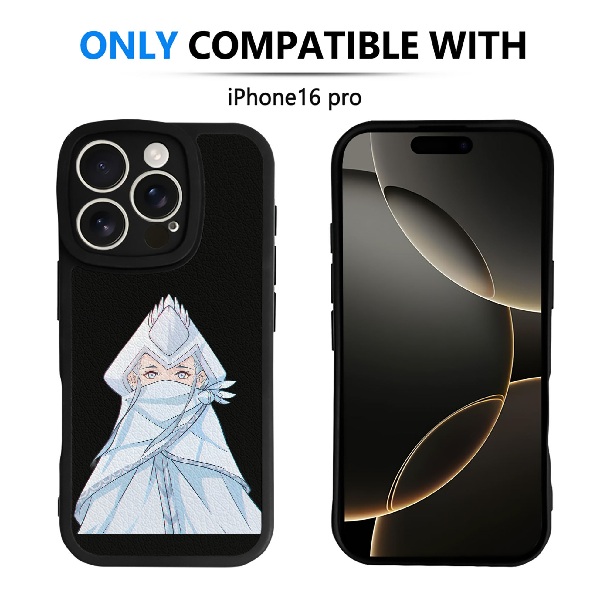 （画像用） Ne Zha 2 ナタ 魔童の大暴れ 【iPhone 16シリーズ対応】シリコンスマホケース（レザー調） 材質：シリコン